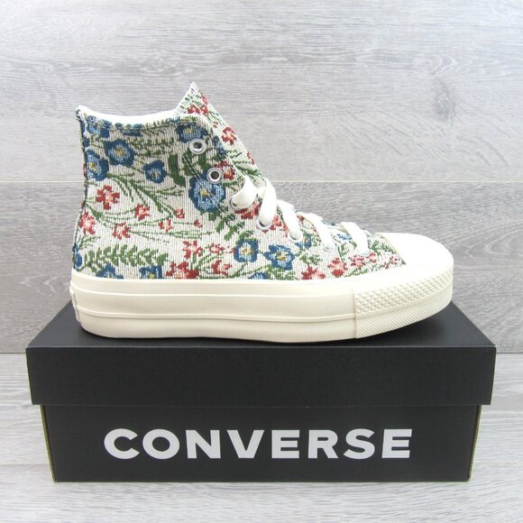 Converse CTAS Lift Platform Floral Tapestry Women's Size 8 Shoes NEW - Picture 2 of 15